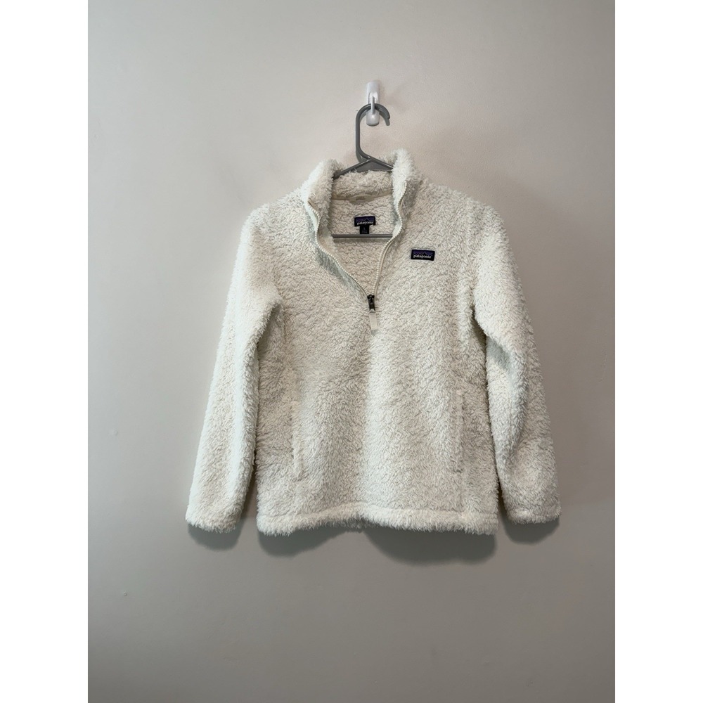 Patagonia Los Gatos 1/4-Zip in White Size Large/12 Kid